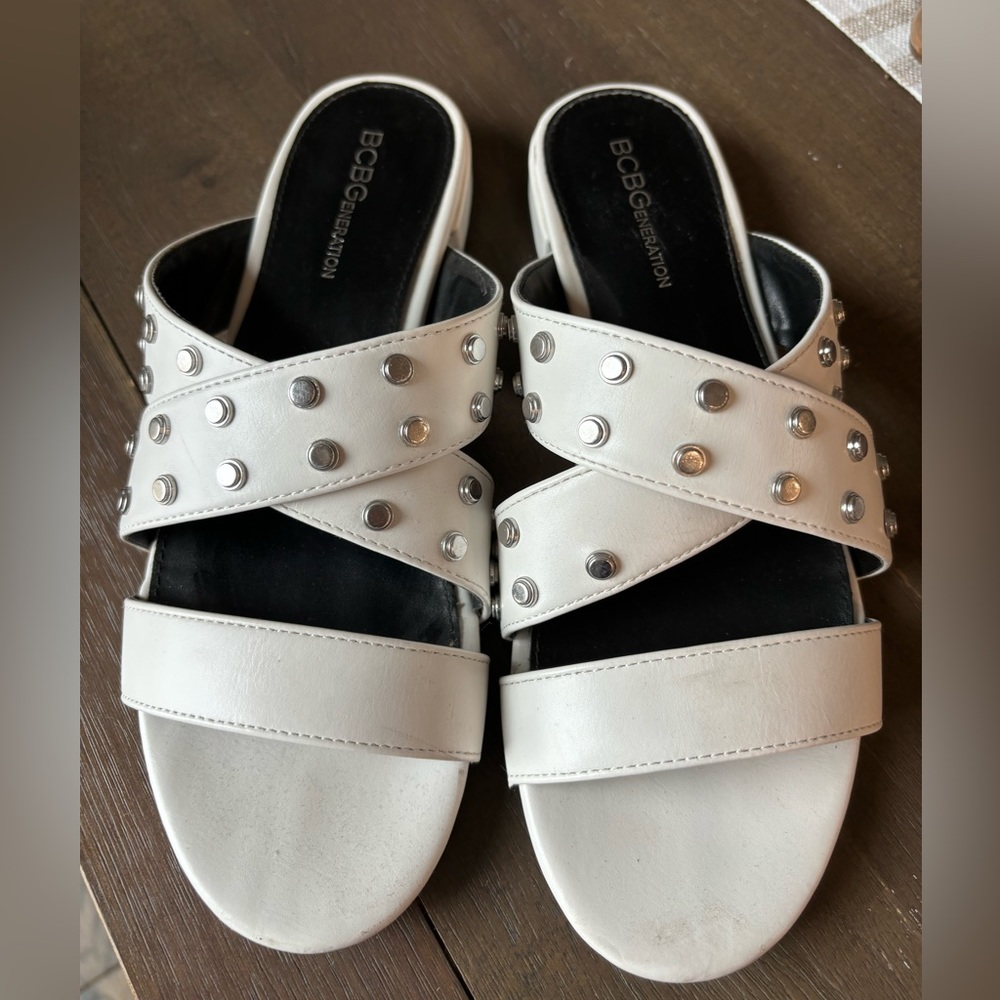 BCBG Sandal with Silver Studs